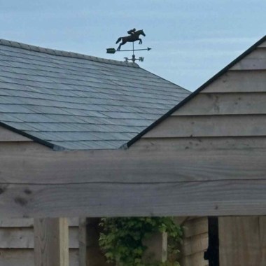 jumping horse weathervane